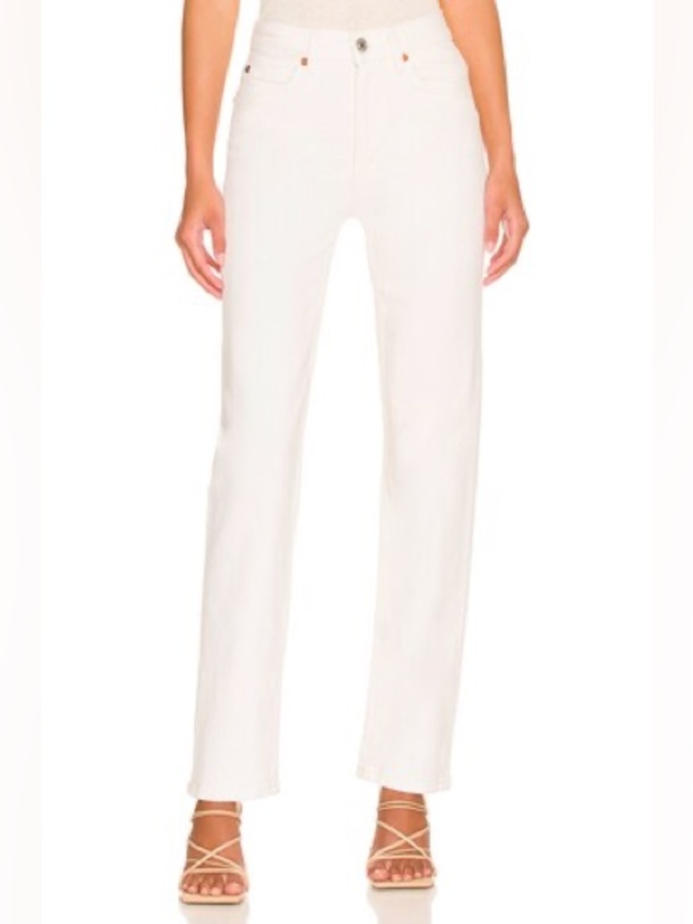 Re/Done Originals 70's Straight Jeans in Vintage White Women Size 23 NWT $250 - Picture 4 of 12